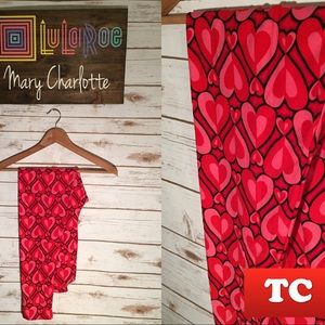 LulaRoe Valentines Leggings 2017. Made in China.